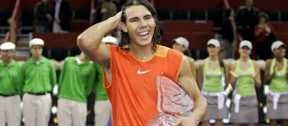 Rafa Nadal levantó su primer Máster de Tenis de Madrid en octubre de 2005