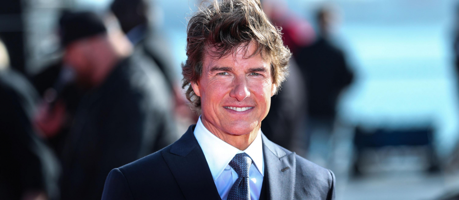El actor Tom Cruise, en la premiere de "Top Gun: Maverick"