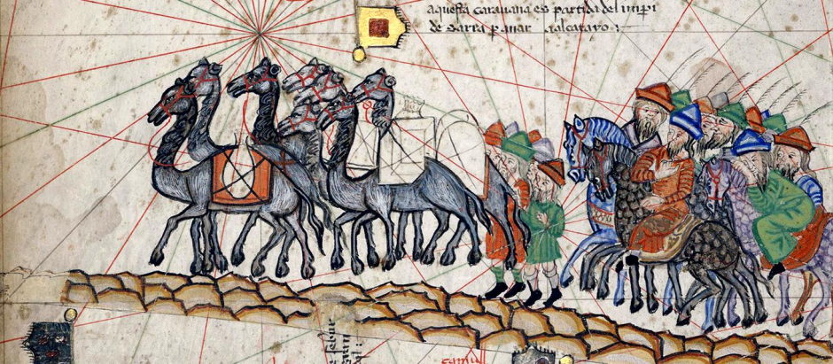 Caravana de Marco Polo en la Ruta de la Seda, 1380