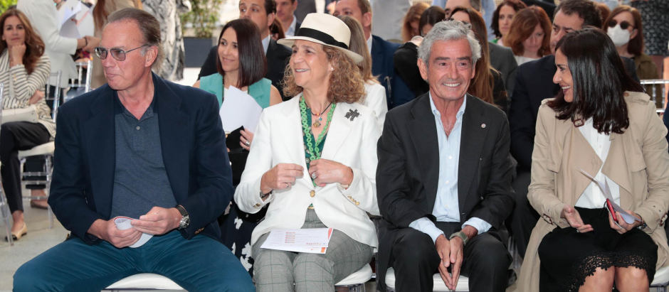 Bertin Osborne, Infanta Elena and Alfonso Diez attending a "Bertin Osborne Foundation " event in Madrid 12 May 2022.
