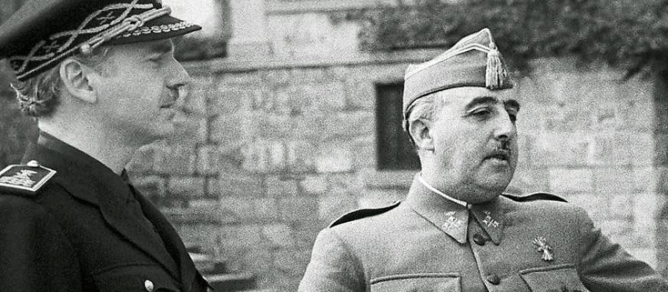 Francisco Franco junto a Ramón Serrano Suñer