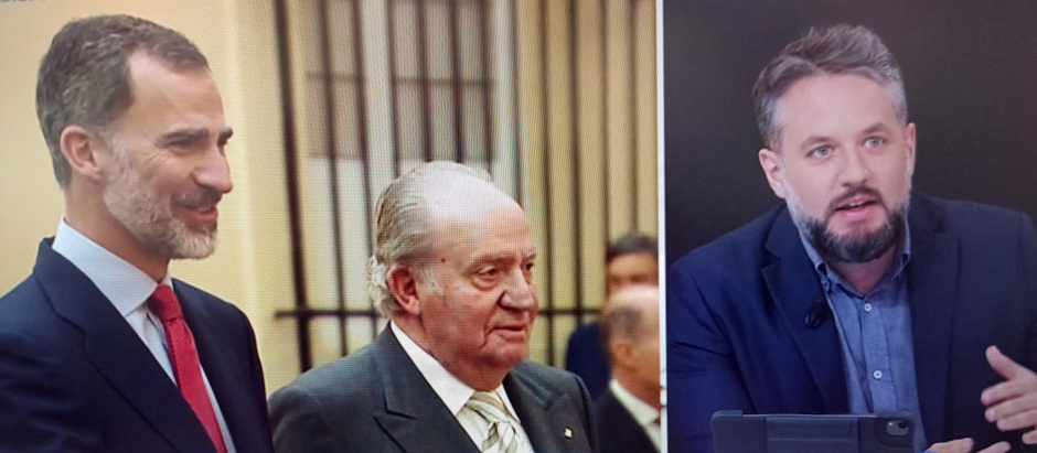 Daniel Basteiro ha descalificado al Rey Juan Carlos I en el programa La Hora de La 1