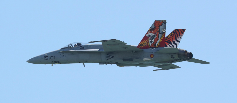 Cinco F-18 españoles participan en Grecia en el ejercicio «Meet Tiger 2022» de la OTAN