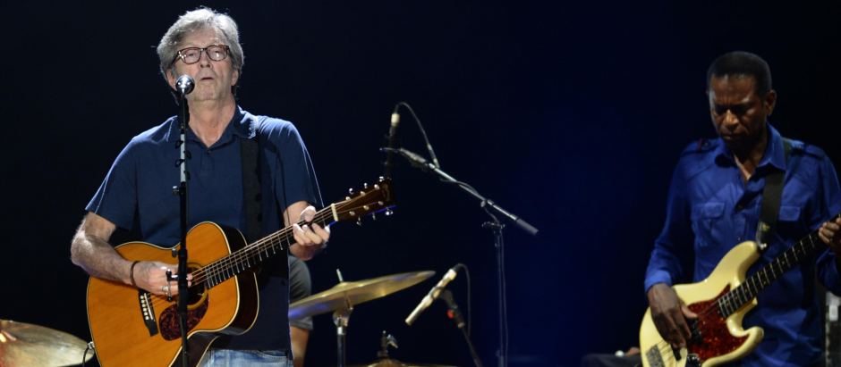 Eric Clapton en uno de sus conciertos