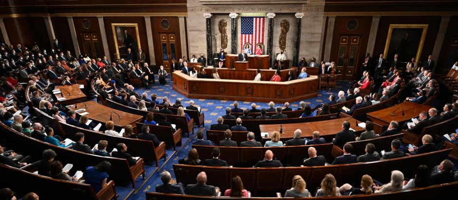 Sala de sesiones del Congreso de EE.UU. en Washington, DC