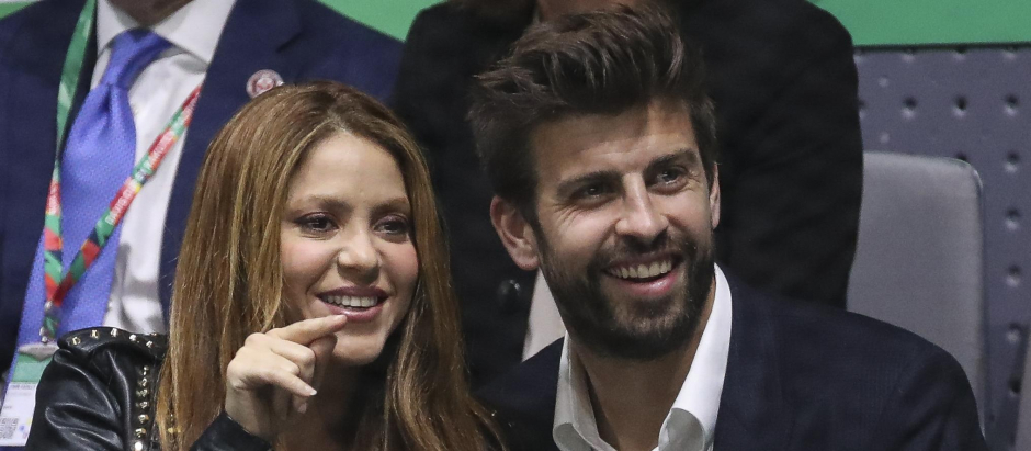 Shakira y Gerard Piqué, en la Copa Davis, en Madrid