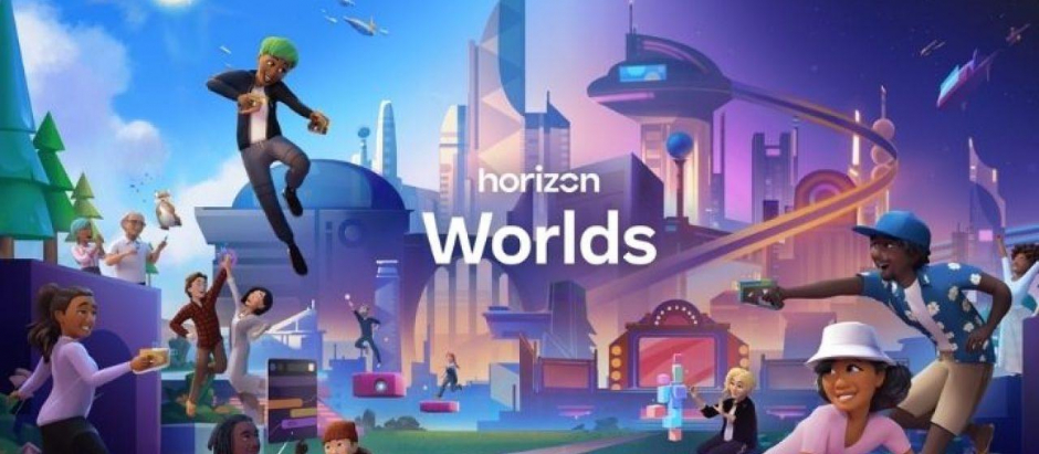Imagen promocional de Horizon Worlds de Meta