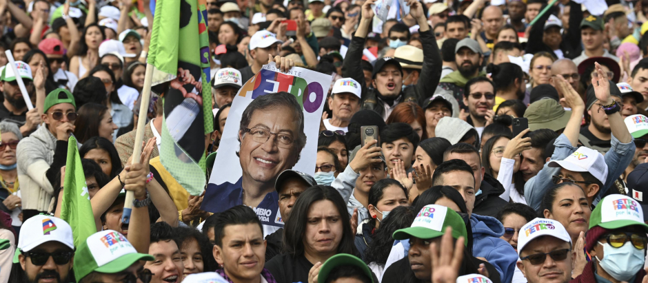 Acto de cierre de campaña de Gustavo Petro en Bogotá