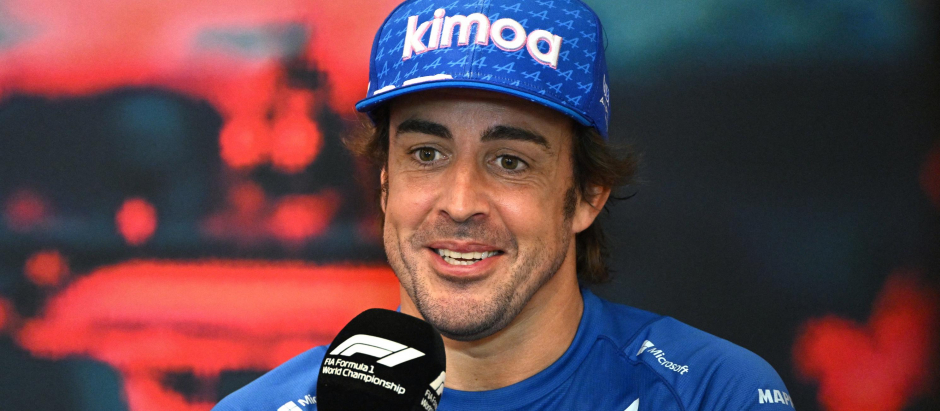 Fernando Alonso, durante la rueda de prensa en el Gran Premio de Mónaco