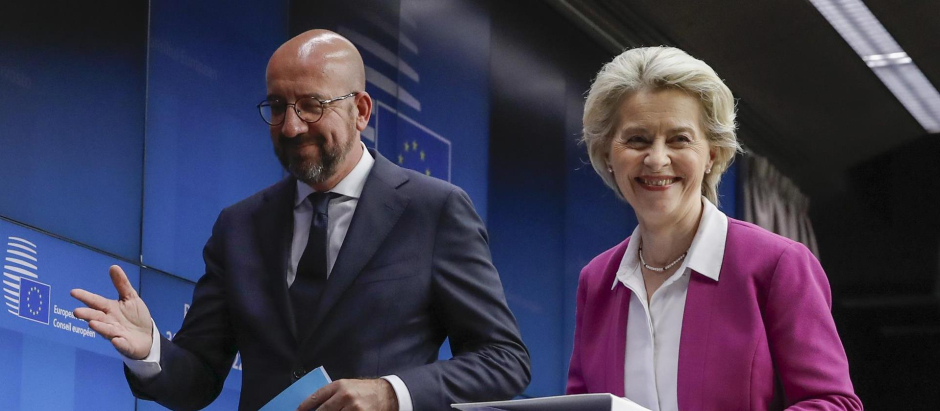 El presidente del Consejo Europeo, Charles Michel, y la presidenta de la Comisión Europea, Ursula Von der Leyen