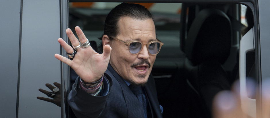Johnny Depp, a la salida del juicio en Fairfax
