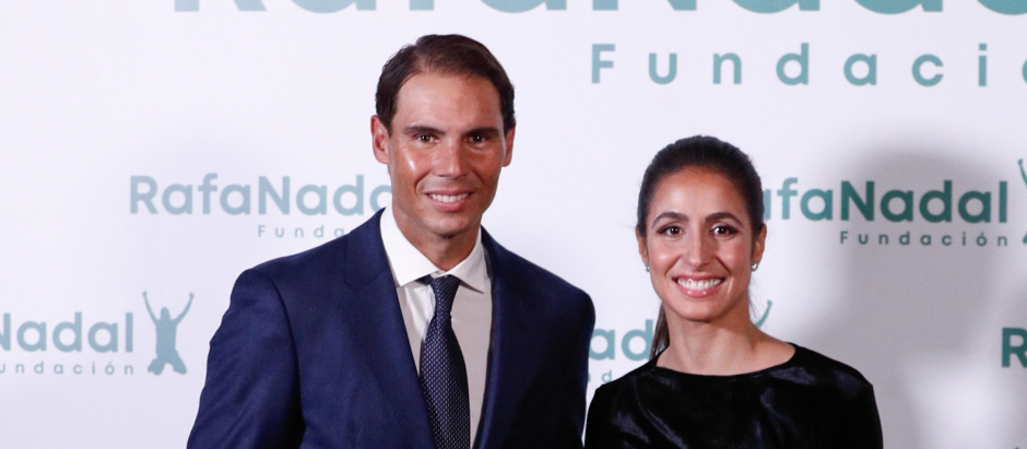 Rafa Nadal y Mery Perelló, en acto de la fundación del tenista