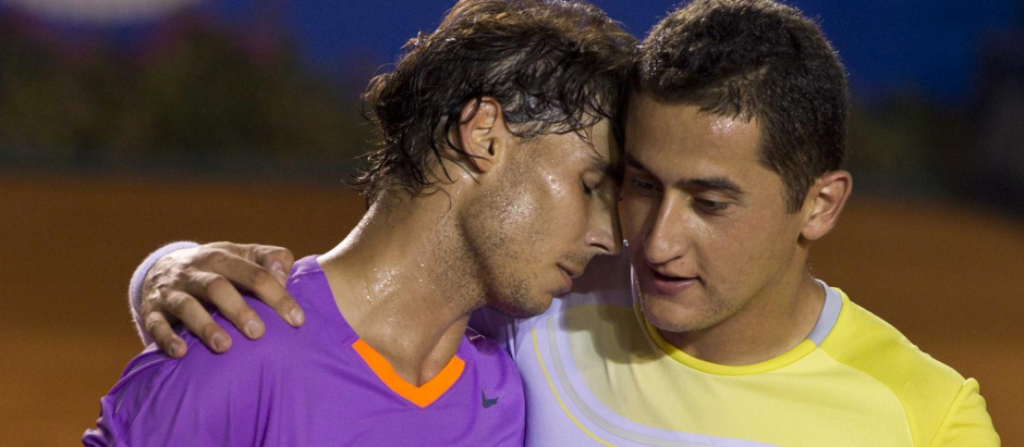 Rafa Nadal y Nico Almagro en un torneo disputado en 2013