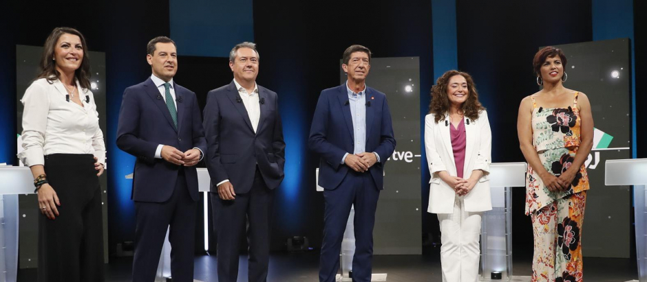 El pasado martes en el primer debate entre los candidatos a la presidencia de la Junta andaluza