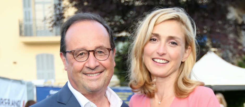 Former French president François Hollande and his companion Julie Gayet attend the 21st edition of the Nuits du Sud festival in Vence on July 19th, 2018.