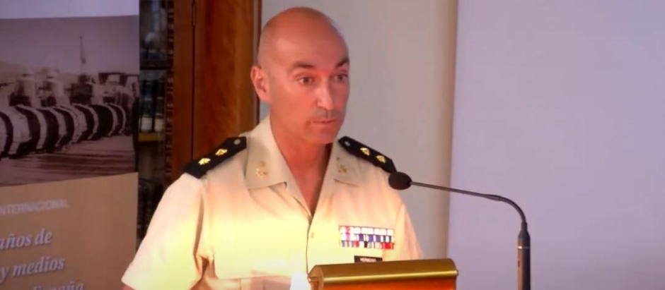 El teniente coronel Emilio Hermoso dirigió el contingente acorazado español que participó en la misión de la OTAN en Letonia en 2020