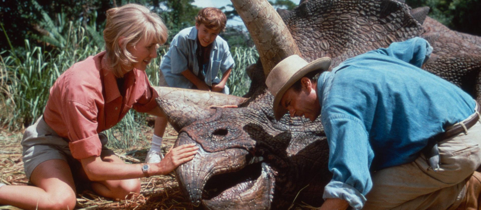 Laura Dern y Sam Neill, dos de los protagonistas de Parque Jurásico
