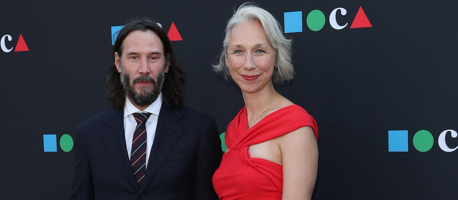 Actor Keanu Reeves and Alexandra Grant at The Museumof Contemporary Art MOCA Gala 2022 *** Local Caption *** .