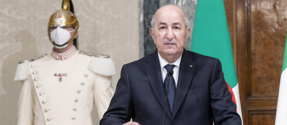El presidente de Algeria Abdelmadjid Tebboune