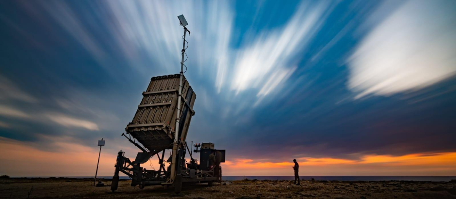 Una batería del sistema de defensa israelí 'Cúpula de Hierro"
