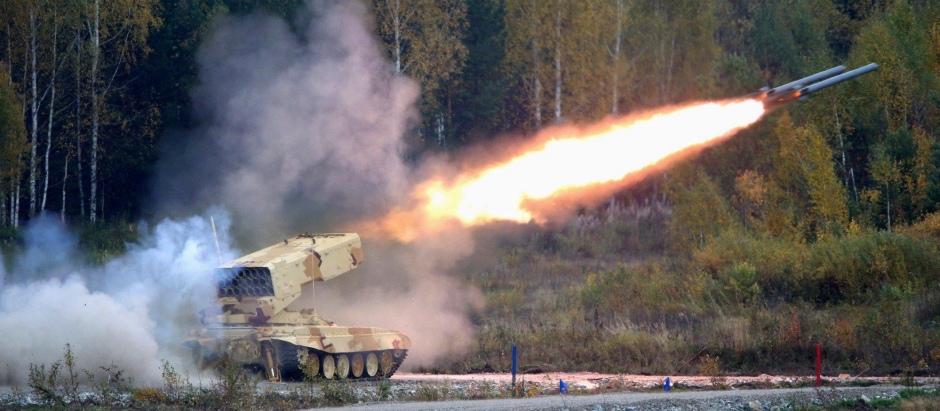 En Ucrania, un sistema ruso dispara un misil termobárico