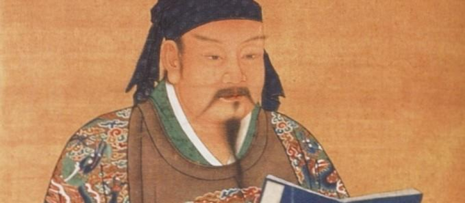 Ilustración de la dinastía Qing de Yue Fei
