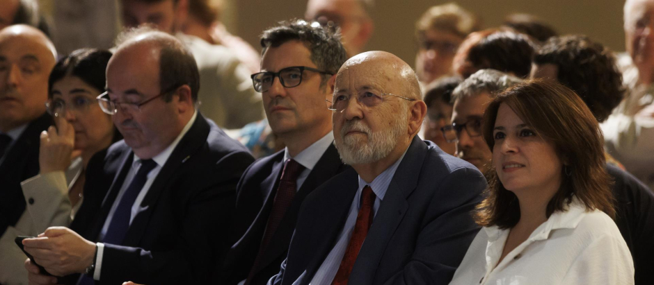 Ministros y miembros de la Ejecutiva socialista acuden a la presentación del libro de José Félix Tezanos 'Pedro Sánchez. Había partido: de las primarias a la Moncloa'
