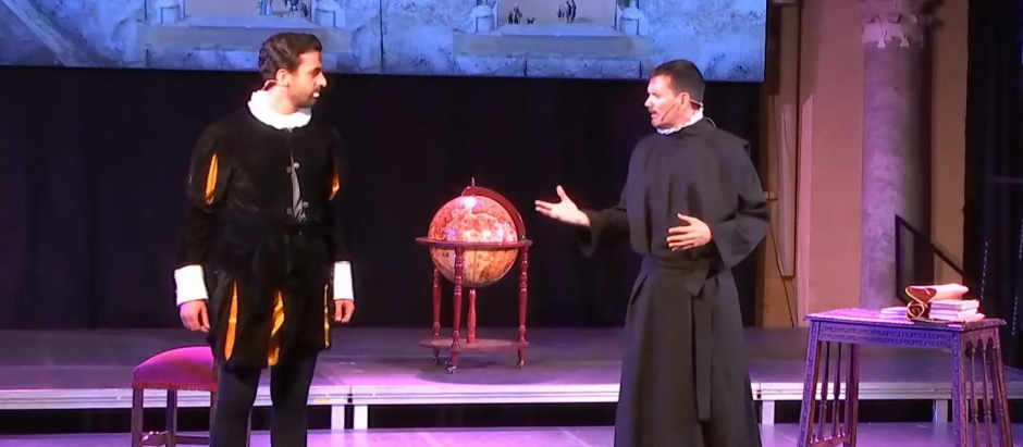 Un momento de la representación de El Divino Impaciente, de José María Pemán, durante el congreso sobre San Ignacio de Loyola que se celebra en Córdoba