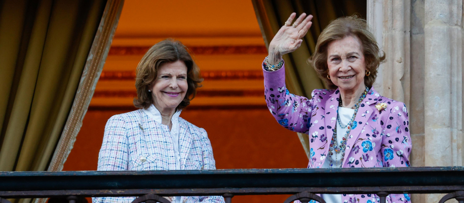 Queen Sophia and Queen Silvia Sweden in Salamanca 20 June 2022