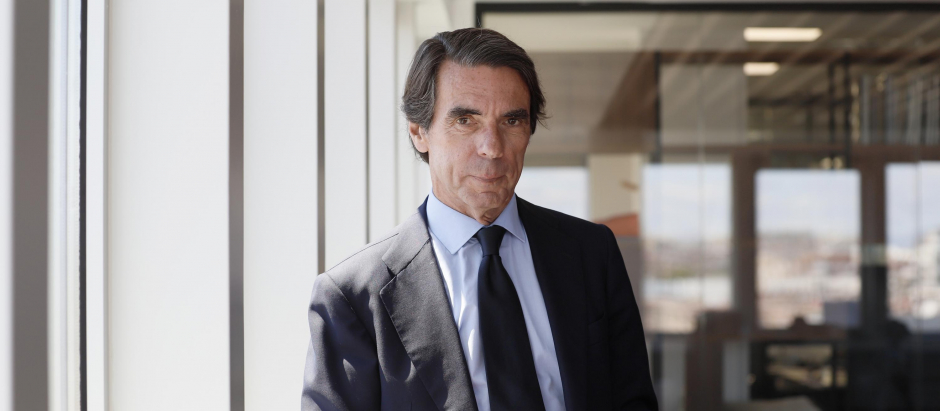 José María Aznar en la redacción de El Debate