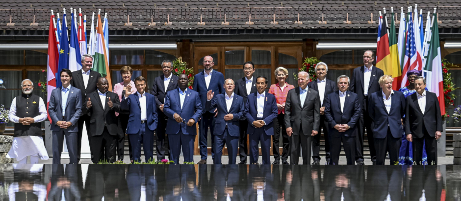 Líderes del G7 en Elmau, Alemania
