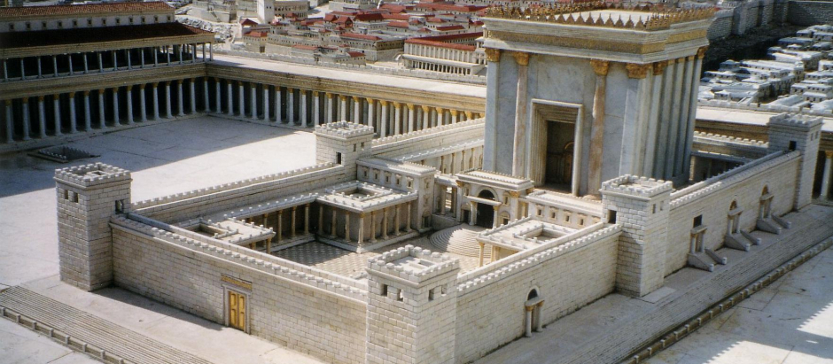 Recreación del Templo de Salomón en tiempos bíblicos