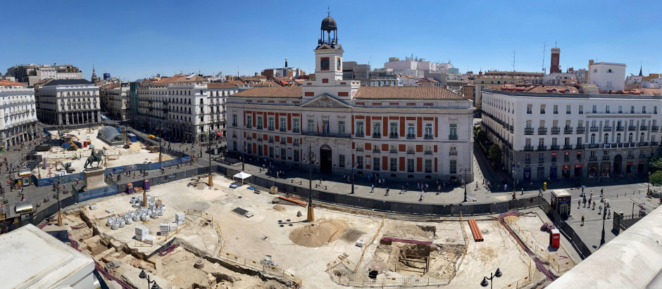 Obras de remodelación de la Puerta del Sol