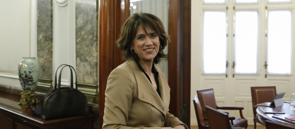 Dolores Delgado durante su etapa como fiscal general del Estado