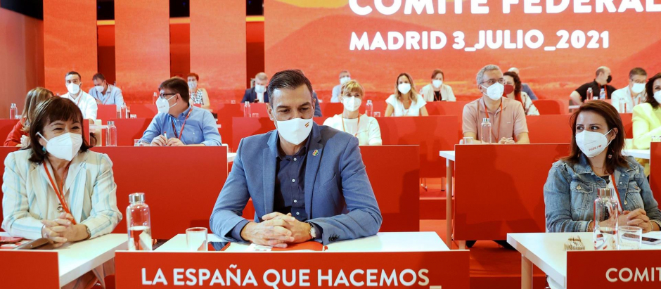 Una de las últimas reuniones del Comité Federal del PSOE