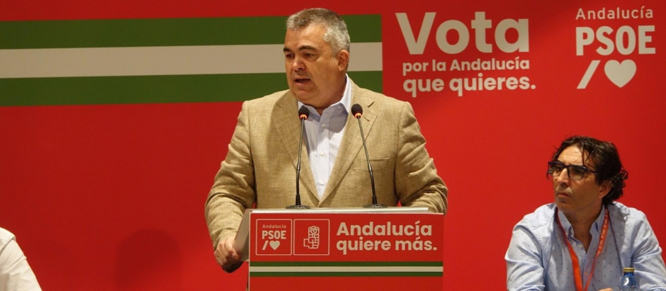 El secretario de Organización del PSOE, Santos Cerdán, en un acto del partido