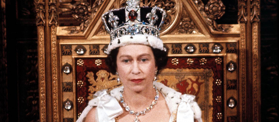 Britain's Queen Elizabeth II during the State Opening of Parliament, London, England, in April 1966. (AP Photo)