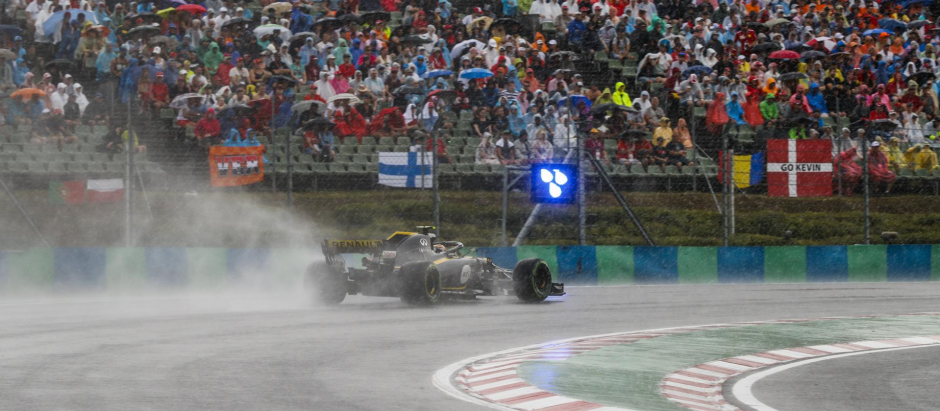 La lluvia hizo acto de presencia en el GP de Hungría de 2018