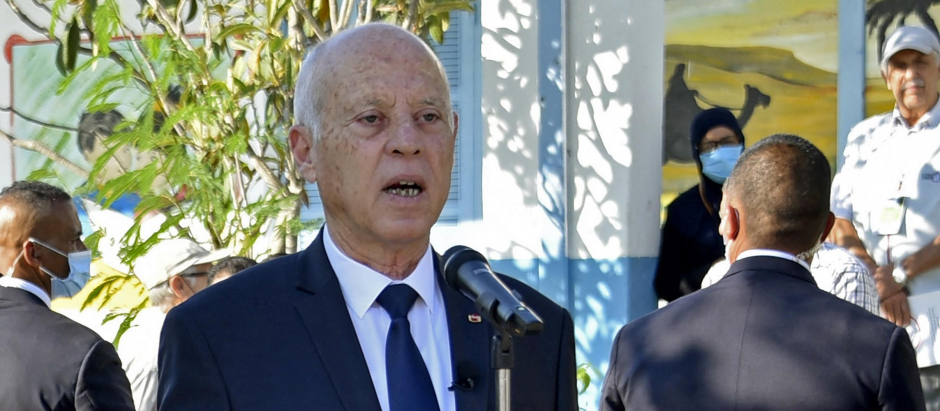 Kais Saied, presidente de Túnez