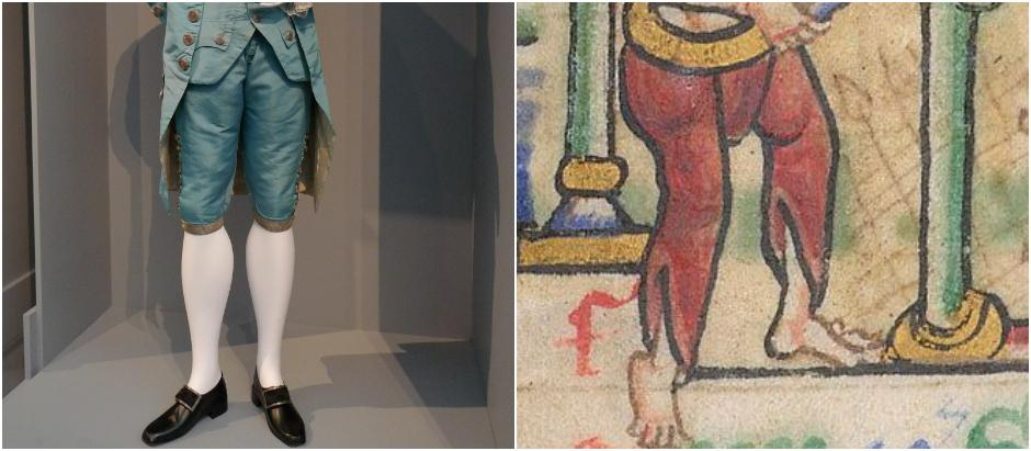 un campesino medieval con pantalones en la Inglaterra del siglo xii