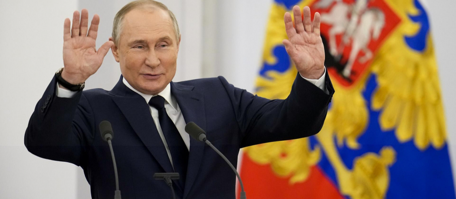 El presidente ruso, Vladimir Putin, durante una ceremonia