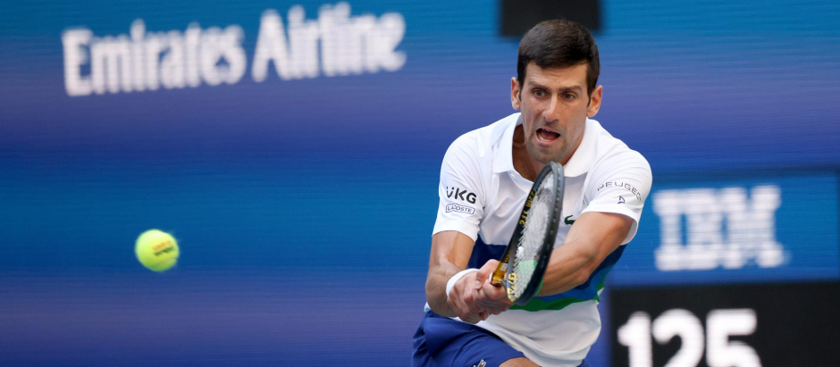 Novak Djokovic durante un partido de la edición pasada del US Open