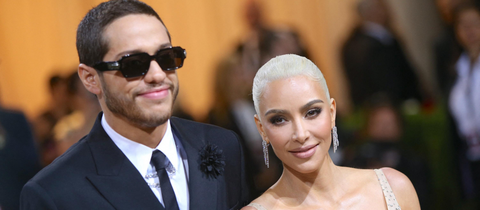 Kim Kardashian and actor Pete Davidson attend The Metropolitan Museum of Art's Costume Institute benefit gala celebrating the opening of the "In America: An Anthology of Fashion" exhibition on Monday, May 2, 2022, in New York.