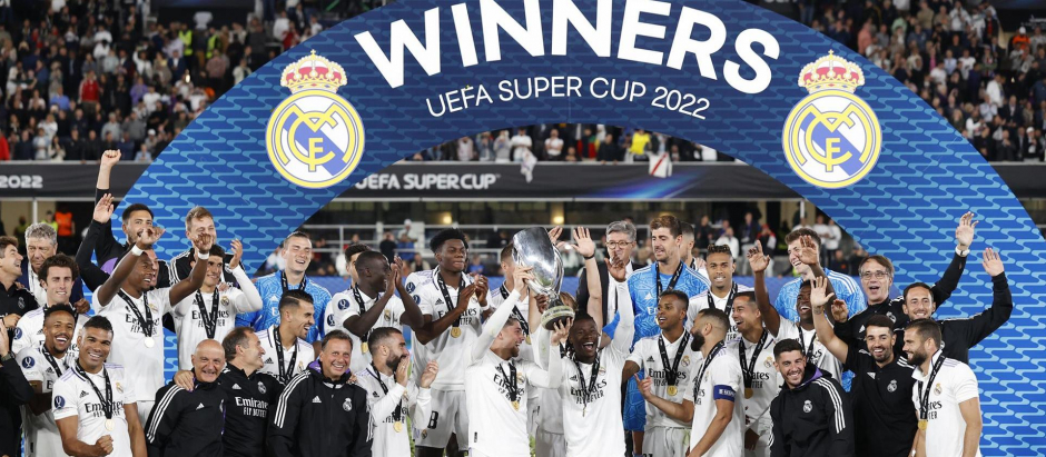 El Real Madrid ha ganado ya cinco Supercopas de Europa, todas en estos últimos 20 años