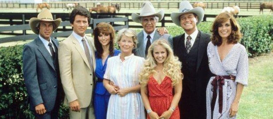 Los protagonistas de la serie 'Dallas'