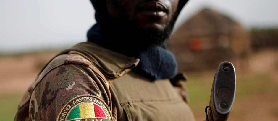 Soldado maliense, durante una operación antiterrorista en el norte del país