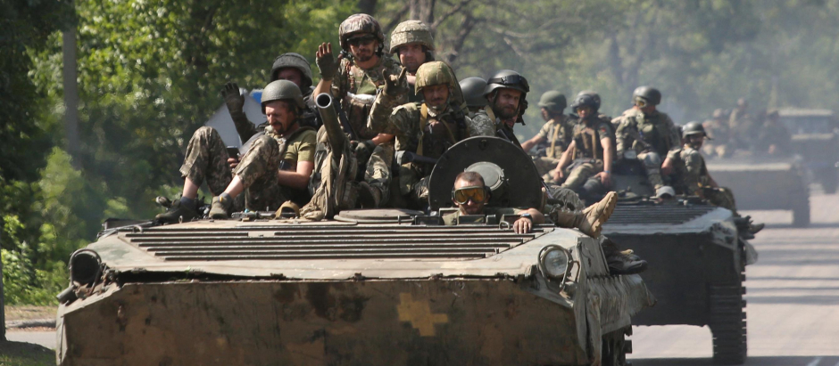 Tropas ucranianas en la región de Donetsk
