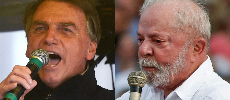 El presidente Jair Bolsonaro y el expresidente Lula da Silva se disputan la presidencia de Brasil