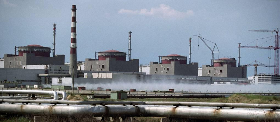 Vista general de la planta de energía nuclear de Zaporiyia en Ucrania, la más grande de Europa