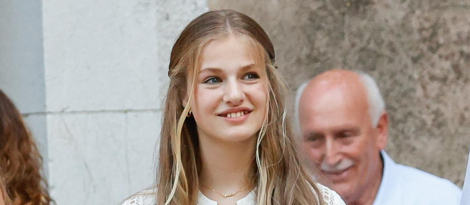 Princess Leonor of Borbon during a visit to Cartuja de Valdemossa in Mallorca, on Monday 01 August 2022.